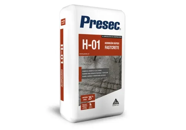hormigon h30 25kg h01 presec fraguado rapido