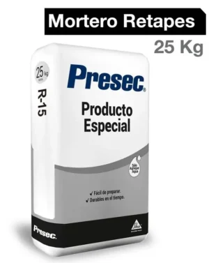 presec r15 reparacion retapes sacos 25 kg