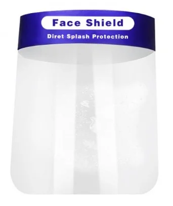 protector facial transparente 33 x 22 cms