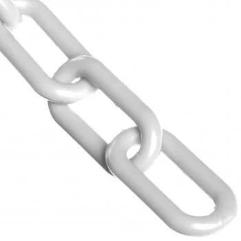 cadena plastica metro lineal blanca