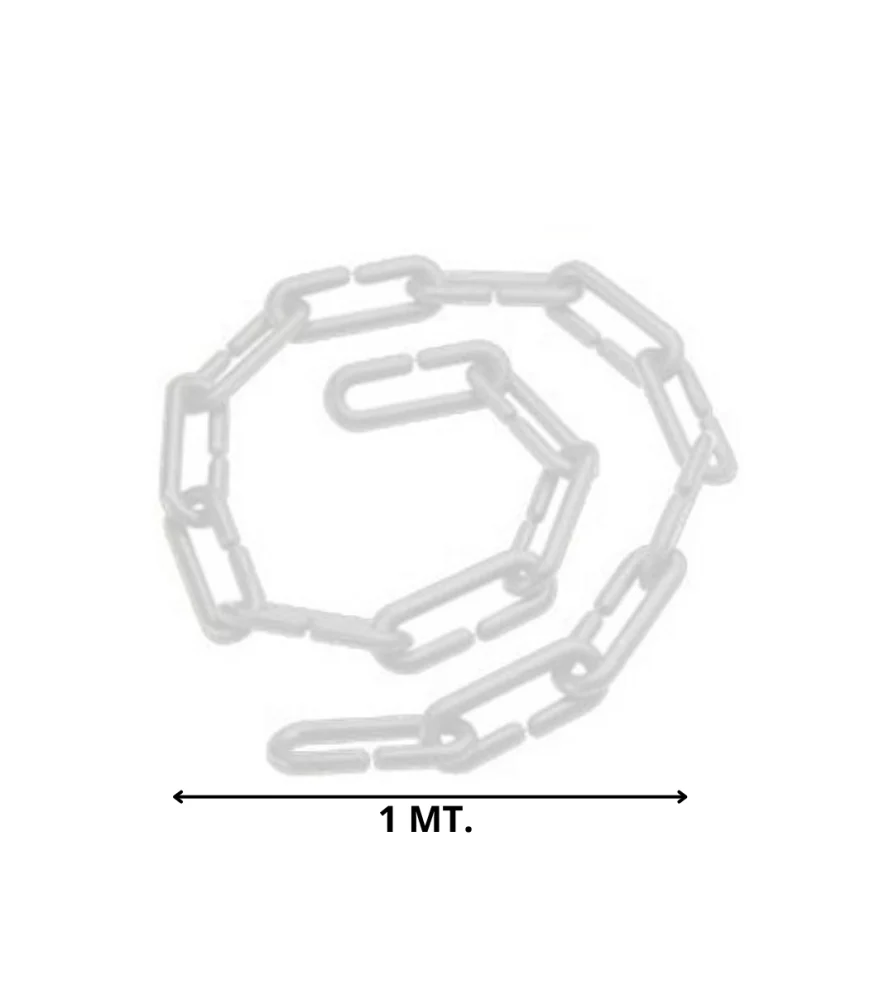 cadena plastica metro lineal blanca - Imagen 2