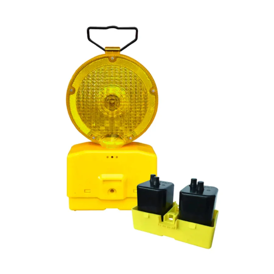 lampara destellante amarilla c/bateria