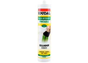 sellante acrilico pintable soudal (138094) blanco