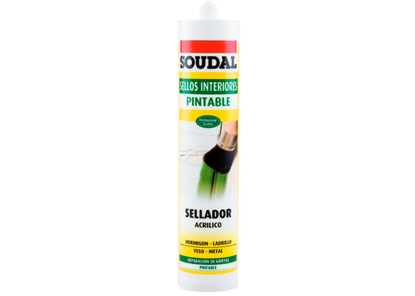 sellante acrilico pintable soudal (138094) blanco