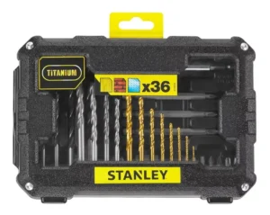 set perforar y atorn 36 piezas stanley sta7222-xj