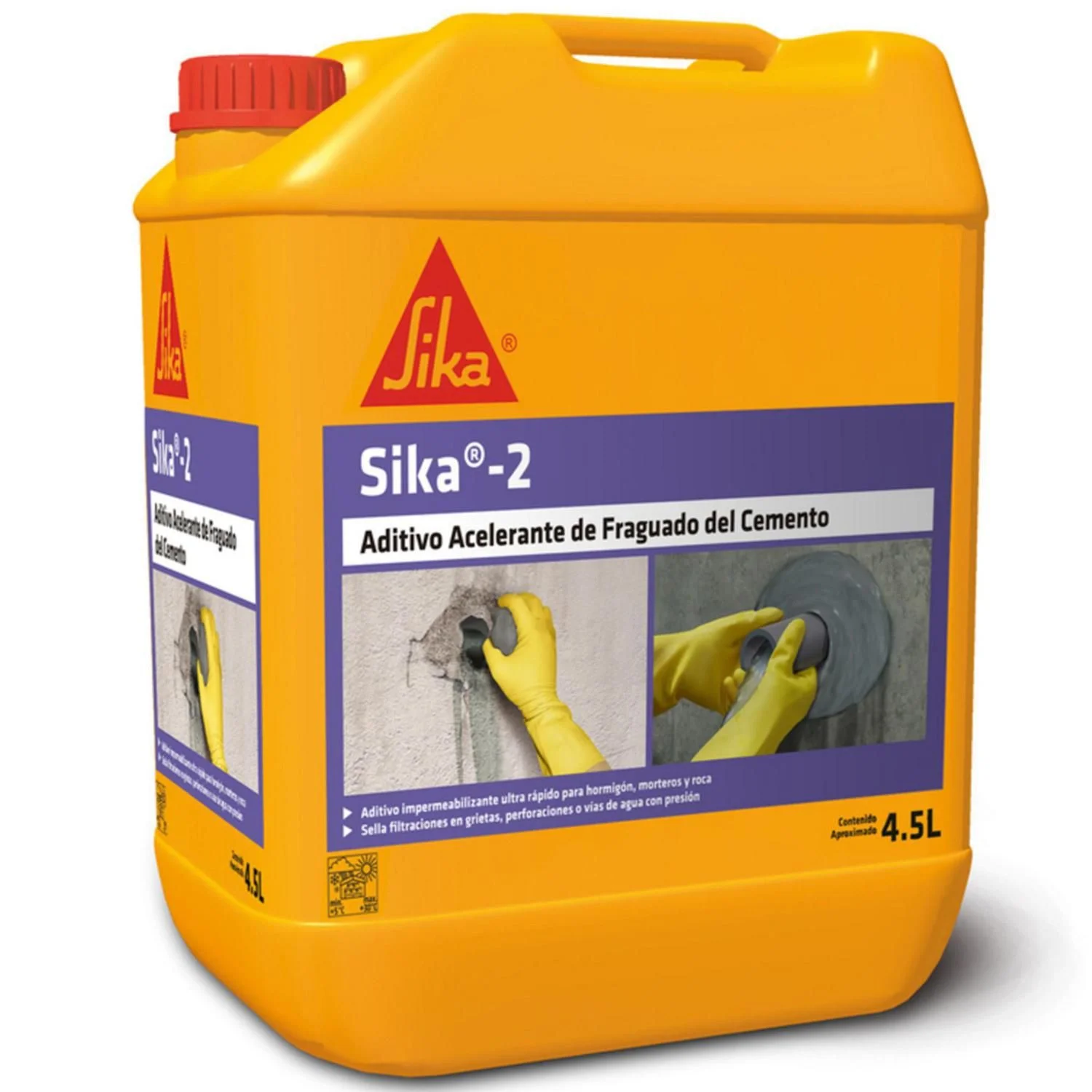 sika 2 / 4,5 lts acelerador -sika