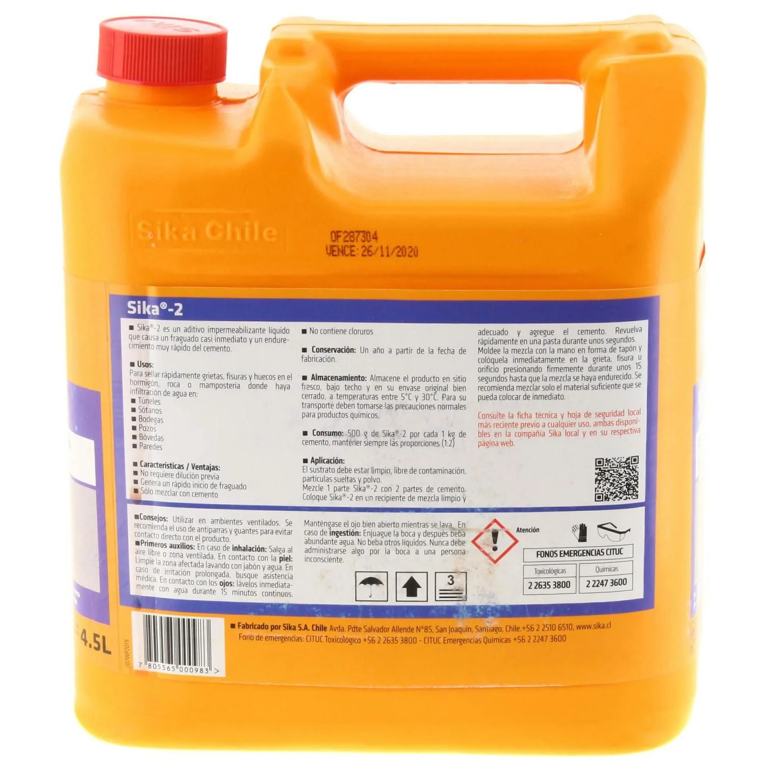 sika 2 / 4,5 lts acelerador -sika - Imagen 4