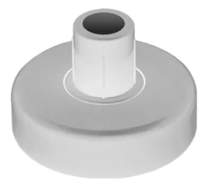 soporte barra closet redondo blanco