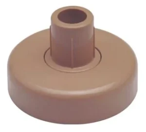 soporte barra closet redondo cafe