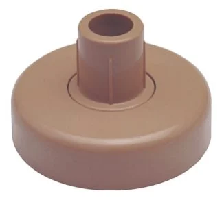 soporte barra closet redondo cafe