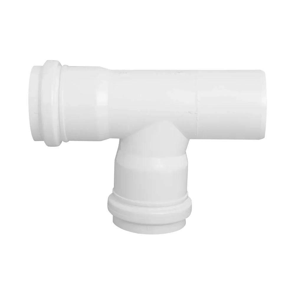 tee pvc sanitario 50 blanco c/goma