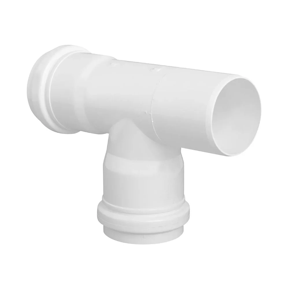 tee pvc sanitario 50 blanco c/goma - Imagen 2