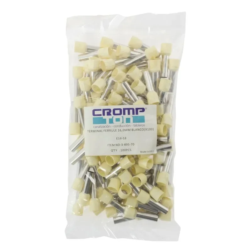 terminal ferrule 16mm blanco (x100) - Imagen 3
