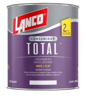 latex total blanco 1/4gl lanco