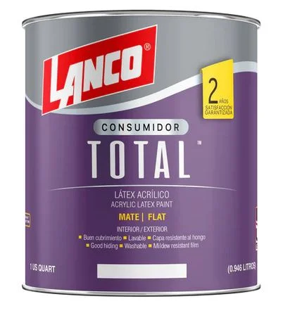 latex total blanco 1/4gl lanco