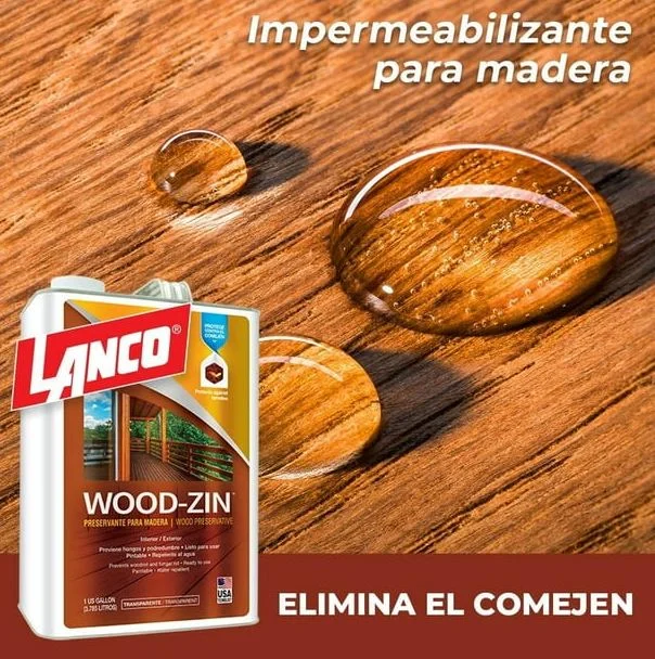 preservante maderas wood zin 1gl lanco - Imagen 2