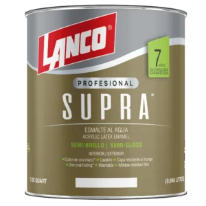 esmalte al agua supra sb 1/4 gl bco lanco ch4211-5