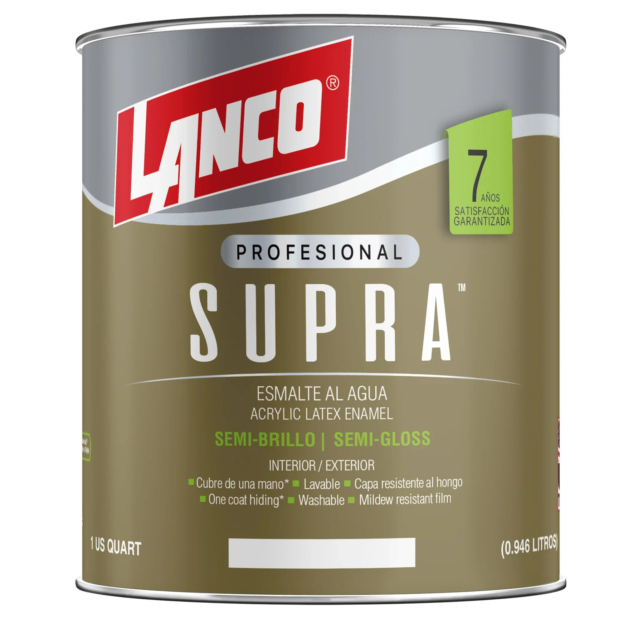 esmalte al agua supra sb 1/4 gl bco lanco ch4211-5