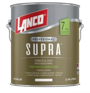 esmalte al agua supra sb 1gl bco lanco
