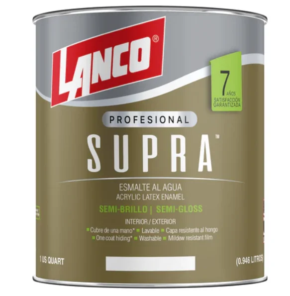 esmalte al agua supra sb 4gl accent lanco va3694-