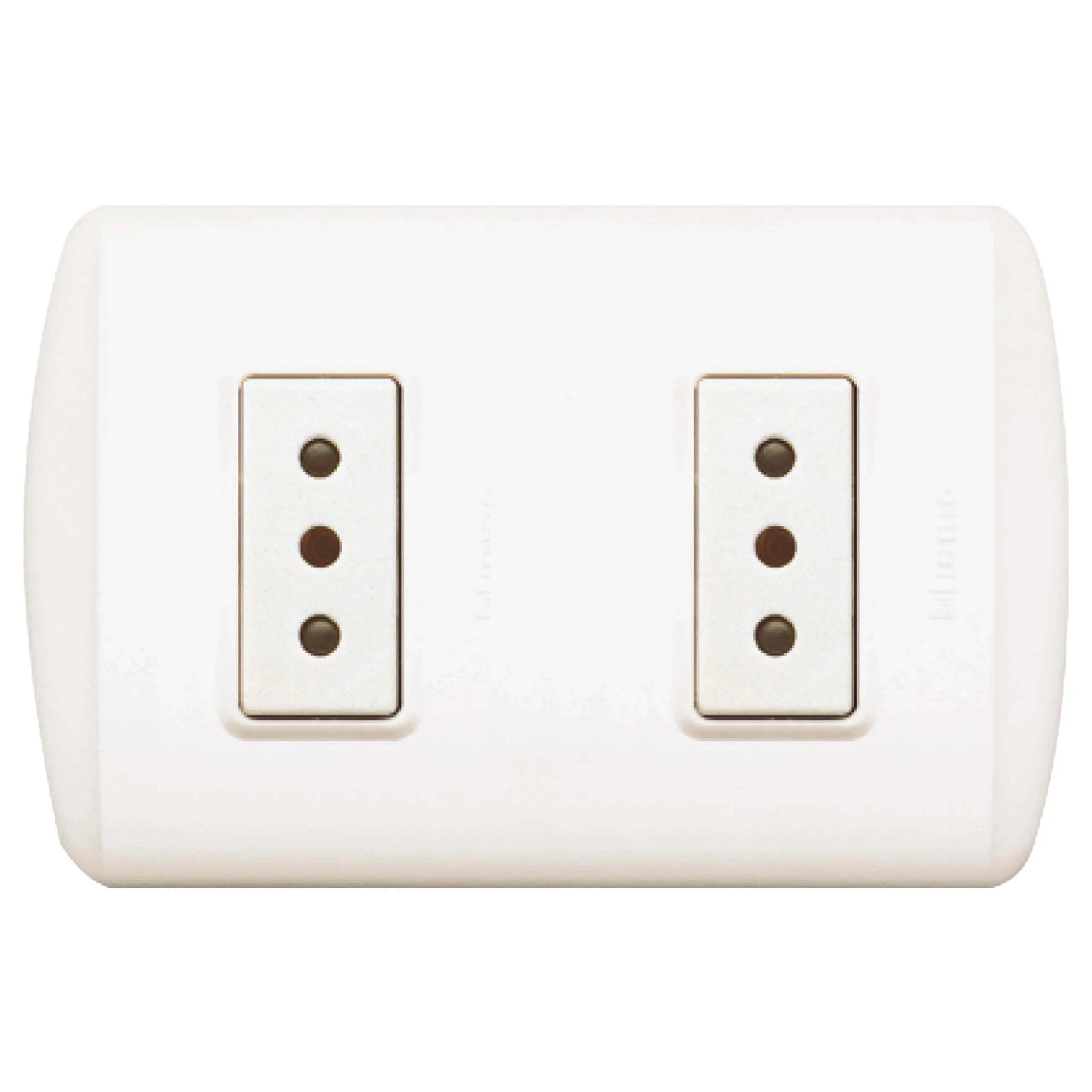 toma cte doble blanco 1208bn modus plus