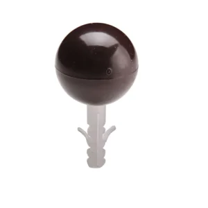 tope puerta esferico negro