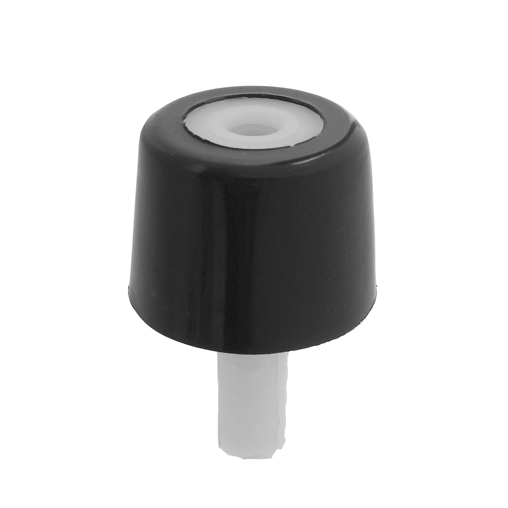 tope puerta conico c/tarugo plast.negro(123760)