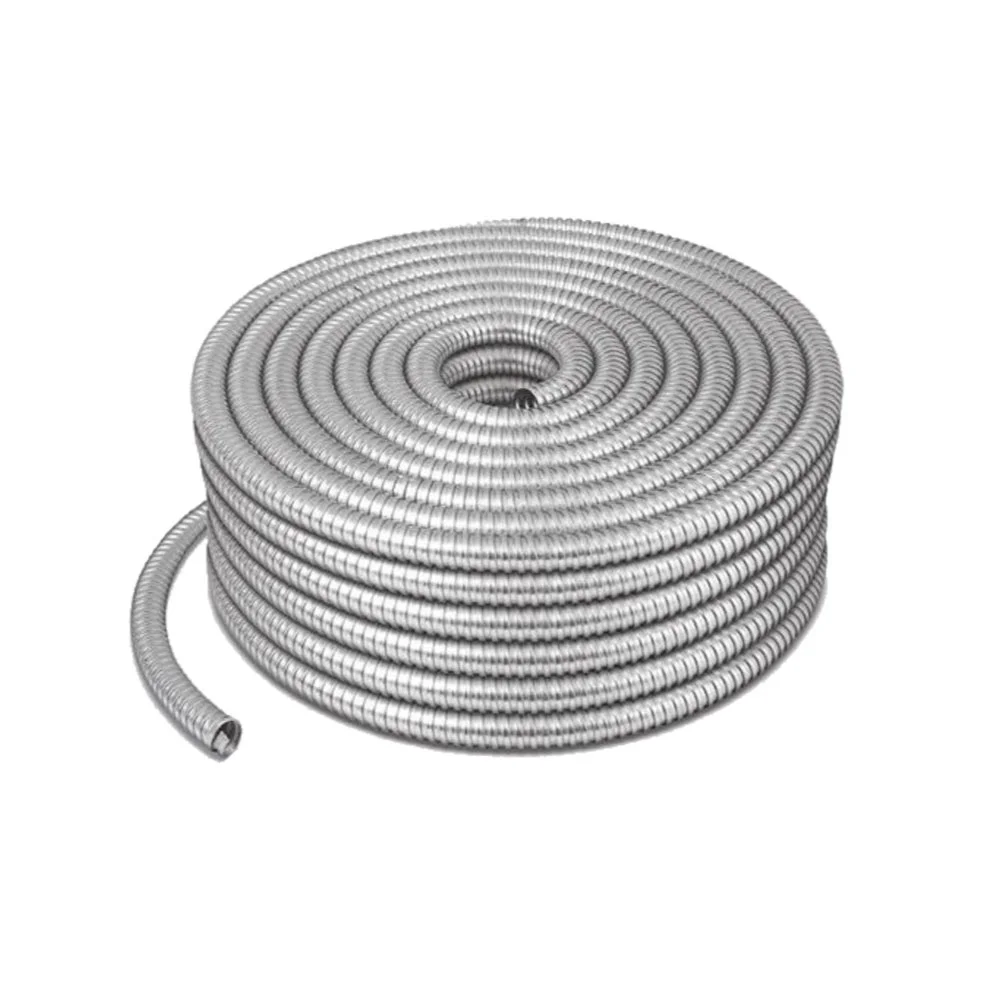 tuberia flexible metalica corrugada pvc 20mm gris - Imagen 2