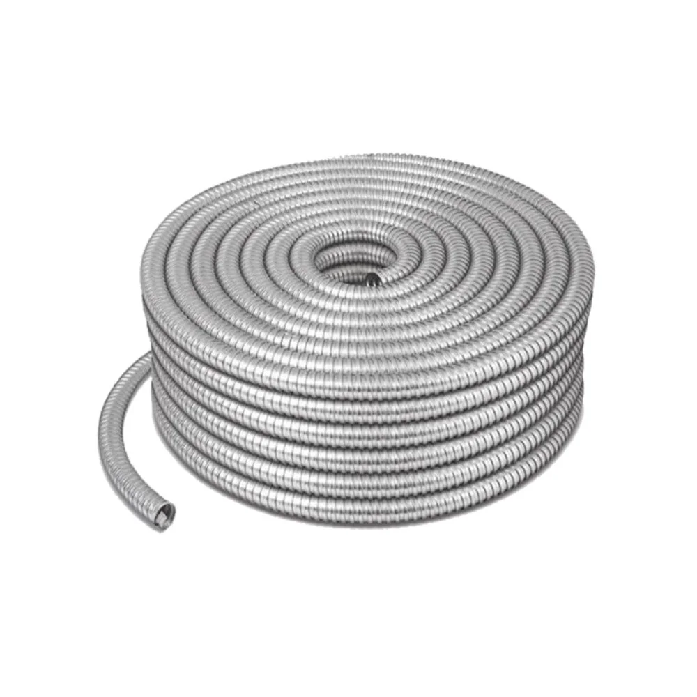 tuberia flexible metalica corrugada pvc 25mm gris - Imagen 2