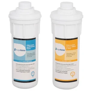 2 pre filtros pp 5 micras y filtro carbon block