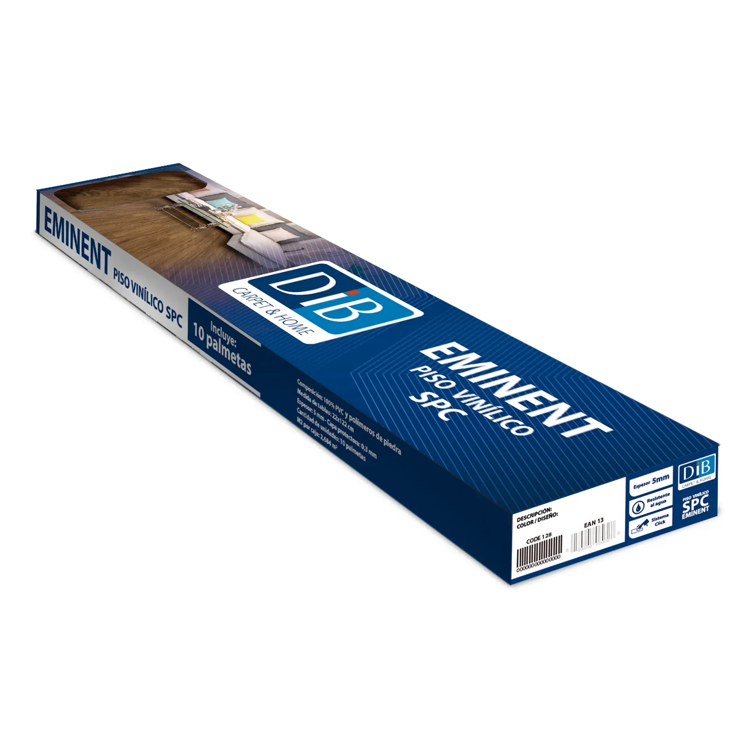 piso spc eminent 5x220x1220 1002 cocoa 2,68m2 - Imagen 4