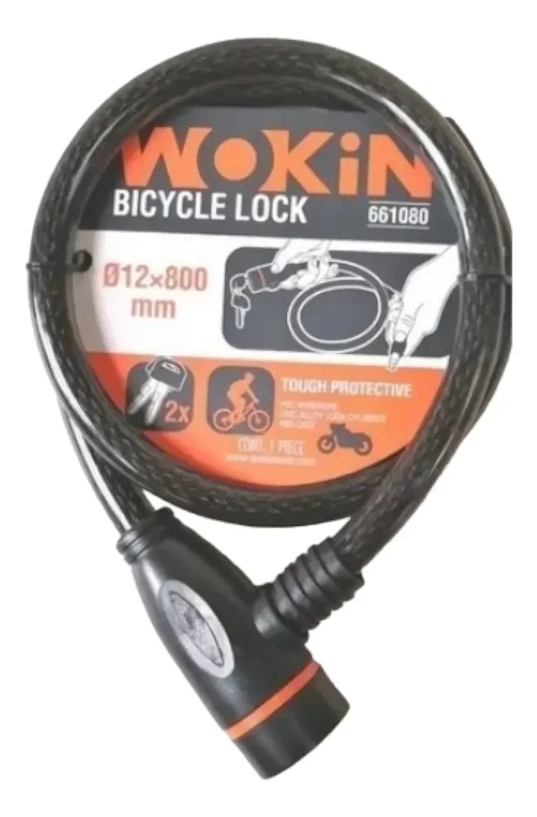 candado para bicicleta 12 x 800mm 661080 - Imagen 2