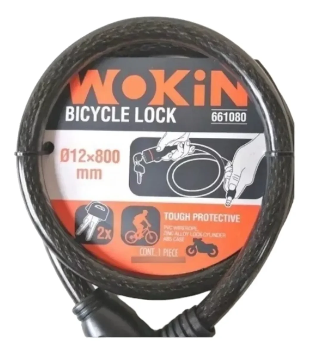 candado para bicicleta 12 x 800mm 661080 - Imagen 3