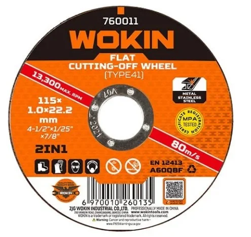 disco corte metal 180x1.6x22.2mm 760018