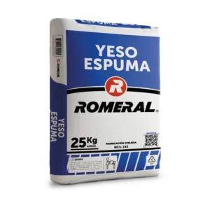 yeso espuma romeral 25 kg.